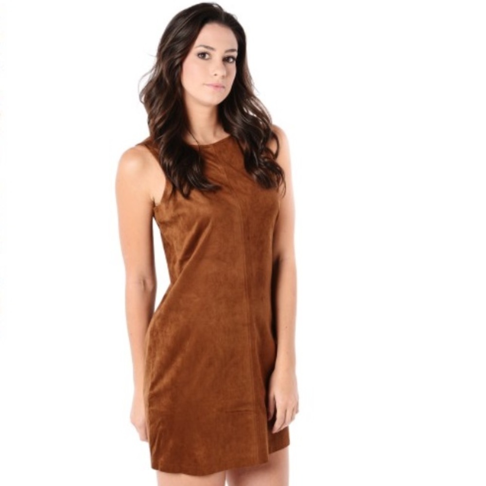 Cupcakes and Cashmere Felicity Dress M | Faux Suede Shift Mini | Fall Date Night